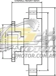 DAYCO Fanclutch (Bolt On CCW) FOR Jeep Wrangler Jan 2000 - Dec 2003 4.0L (for: Jeep)