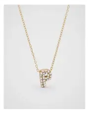 [Seed Heritage] Initial Jewel Bubble Necklace - P