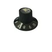 2PCS Bakelite Black 1-10 Number Witch Hat Knob for DIY Guitar Tube Amplifier