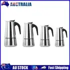 AU Stainless Steel Stove Top Pots Rust-free Moka Pots for Mocha Latte Cappuccino