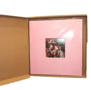 40 PGS Spbapr Pink Photo Album Linen Hardcover Magnetic Scrapbook Album 11x10.6