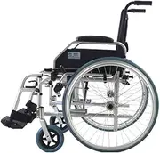 Wheelchair Manual Wheelchair Outdoor All Terrain Self Propelled Wheelchair Replaceable Rear Wheels Sport Lightweight Transport Mobile Wheelchair for Elderly Handicapped Driving Trolley