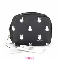 在飛比找蝦皮購物優惠-LeSportsac miffy 米菲兔 黑底 化妝包收納包