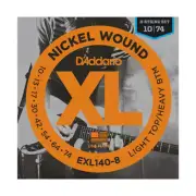D'Addario EXL140-8 Nickel Wound Electric Guitar Strings, 8-String Light