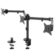 Triple Monitor Mount 3 Monitor Desk Mount For 3 Screens Up To 24 Inches Fully Ad