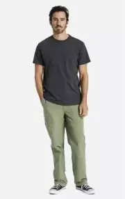 NWT Brixton Choice Relaxed Fit Chino Pants Green Mens Size 32x32