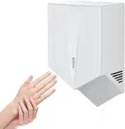 Automatic Induction Hand Dryer, 1500w Double-Sided Air Outlet, Commercial Fast Hand Dryer, Non-Contact Wall-Mounted Hand Dryer, Automatic Electric Hand Dryer,White