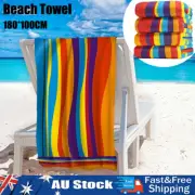 1/2PCS100x180cm Microfiber Bath Beach Towel Gym Sport Footy Travel Yoga Swimming