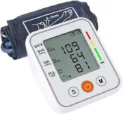 Blood Pressure Monitor Upper Arm Digital BP Machine& Pulse Rate Monitoring Meter