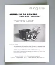 Argus Autronic 35 Camera Parts List Exploded Views Manual Reprint