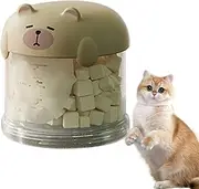 Dog Treat Container - Clear Dog Treat Jar | 150ml Stackable Cat Food Dispenser With Lid | Portable Cat Food Storage Organizer | Cookie Jar For Kitchen, Pantry, Outdoor, Travel, Camping Use