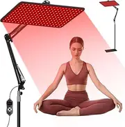 Oppsbuy Red Light Therapy for Face and Body, Red Infrared Light Therapy Lamp with Stand, 660nm (Red), 850nm & 940nm (Near-Infrared) Redlight Therapy Device for Full Body Skin