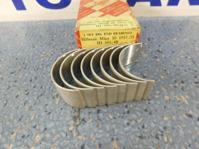 Hillman Minx Husky Side Valve Conn Rod Bearings +.002 Oversize 1947-1955 Dualloy