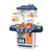CUTE STONE Little Kitchen Playset Kids Play Sink Dessert Shelf Toy Running Water