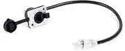 CAT5 8P8C RJ45 Cable Male to Female D-Type Panel Mount Ethernet Network 8 Pin Straight Extension Indoor Cable(White,10M)