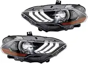 LED Headlights Compatible With Mustang 2018-UP Headlamp Assembly With DRL Sequential Turn Signal Factory Accessory Car Led Lights