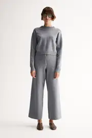 Rhyder Knit Pant Charcoal Marle Size 12 | Elka Collective