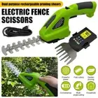 Cordless Hedge Trimmer 2 IN 1 Garden Pruner Edger Shears For Garden 7.2V Battery