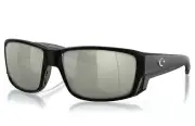 Costa Del Mar TUNA ALLEY PRO Polarized Sunglasses Black / Gray Silver Glass New