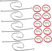 10pcs Fishing Hooks Shrimp Hook Bait Holder Hooks with Holes Fishing Lures Saltwater Freshwater Bass Fishing Gear Lure