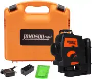 Johnson Level & Tool 40-6674 Self-Leveling 3 x 360° Laser with GreenBrite Techno