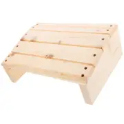 Wooden under Desk Footrest Small Mat for Relaxation Work Child