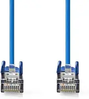 Nedis CAT5e Network Cable - SF/UTP - RJ45 Plug - RJ45 Plug - 20.0 m - Round - PVC - Blue - Label