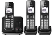 Panasonic KX-TGD323 Triple Cordless Phone System with Answering Machine - Good - Refurbished
