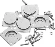 Gatuida Chassis Connectors Cover 5pcs Blank Mounting Plate Metal Blank Spacer Organized Cable Management