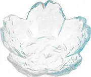 Baluue Glass Nail Soaking Bowl, Flower Finger Bowl Nail Gel Polish Remover Bowl Manicure Soaker Bowl for Fingernail Toenail Caring Soak Off