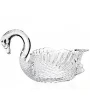 Godinger Swan Crystal Serving Bowl