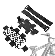 Portable Speaker Mount for Bikes - Handlebar Wireless Speaker Strap Mount - Adjustable Attachment Accessories Frame with Mesh Net for Electric Scooters