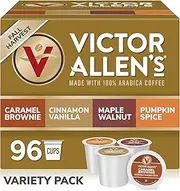 Victor Allen's Coffee Fall Harvest Variety Pack, Medium Roast, 96 Count, Single Serve Coffee Pods for Keurig K-Cup Brewers