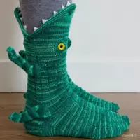 在飛比找蝦皮購物優惠-🔥 臺灣熱賣 🔥爆品Knit Crocodile Socks