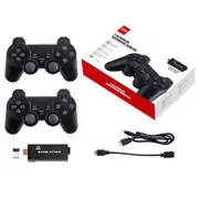 PS3000 32GB 4K Retro Game Stick with 2 Wireless Gamepads 3000+ Games Pre-installed