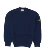 Stone Island Junior Logo-Patch Long-Sleeved Sweatshirt 8Y,14Y,10Y blue