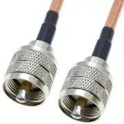 RG400 UHF Male To UHF Male PL-259 Connector lot RF Coax Pigtail Coaxial Cable