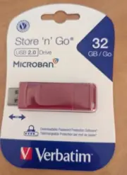 Verbatim Store 'n' Go USB 2.0 Flash Drive, 32GB, Red 023942968061