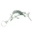 Swordfish sterling silver charm .925 x 1 Sword Fish charms-