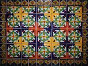 Tula Mexican Tile Set Backsplash Mural