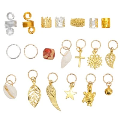 238pcs Hair Jewelry Kit Hair Braid Rings Dreadlock Accessories With Storage HR6