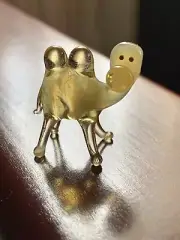 CAMEL~Collectible Hand Blown Art Glass Figurine~Handmade Wild Tiny Animal