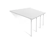 CANOPIA - Feria 3m x 6.1m Patio Cover - White Aluminium Frame With White Polycarbonate