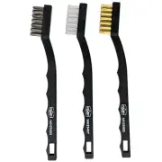 Wire Scratch Brush Set with Plastic Handles (Made in USA)