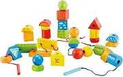 32pc Hape String-Along Shapes Kids/Children 3y+ Educational/Learning Wooden Toy