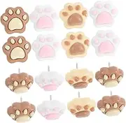 ARTIBETTER 30PCS Cute Decorative Dog Paw Push Pins Fun Thumb Tacks for Cork Boards and Bulletin Boards Sturdy and Office Supplies for Wall Hanging and Desk Decor