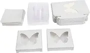HONITANO 30pcs Eyelash Cases with Lash Trays Empty Lash Storage Box for Stylish Eyelash Organization and Easy Access