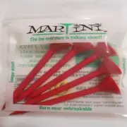 Ten Martini Golf Tees 3 1/4" - 2 packages of 5 tees - RED