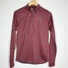 Adidas Men's Climalite 1/4 Zip Pullover Red Activewear Jacket Size S $45 NWT