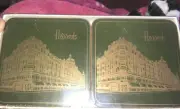 Vintage Set of (6) Pimpernel Harrods Knightsbridge Coasters In Original Box New